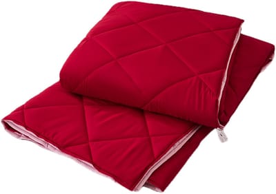 Hoesloos Dekbed - 200x200cm – Wasbaar, Ademend en Zacht – Burgandy / Roze
