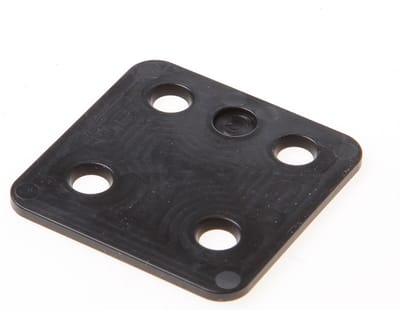 Drukplaten 3Mm 70X70mm Zwart Kunststof - 48 stuks