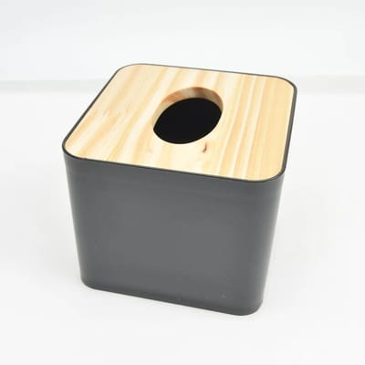 1 support de couvercle de boîte à mouchoirs pour salle de bain, plaque de couverture en bambou, boîtes à mouchoirs pour la maison et le bureau