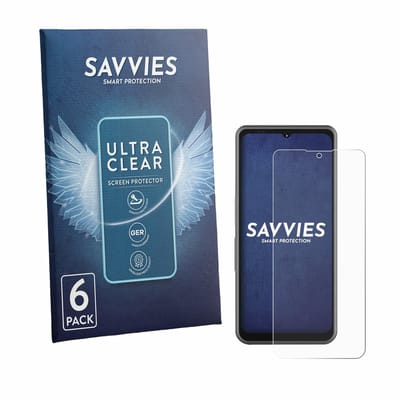 Savvies - Screenprotector voor Sonim XP Pro E - Folie Beschermfolie transparant 6 Stuks