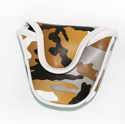 Golf Putter Hoes - Club Beschermer - Golf Club Beschermen - Waterdicht Leer - 13 x 11 cm - Camouflage