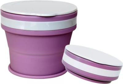 HK-Goodies - Opvouwbare beker - Koffiebeker to Go - Herbruikbaar - Wasbaar - Yoghurt beker - 170 ML - Beker To Go - Roze