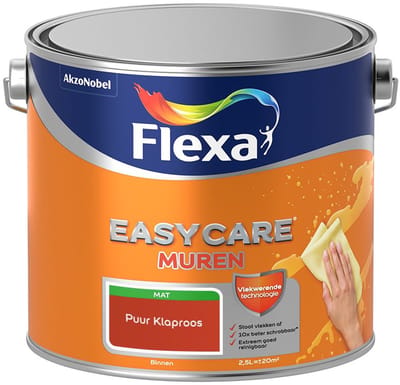 Flexa - Easycare Muren - Puur Klaproos - Mengverf - 2,5 L
