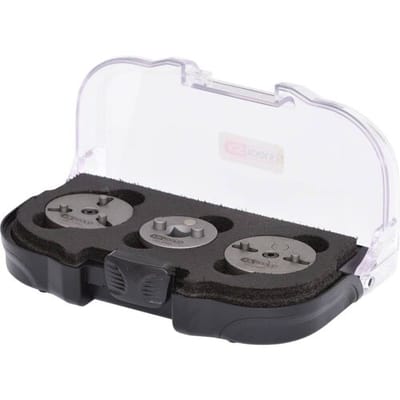 KS TOOLS Universele Remzuiger-Terugstelgereedschap-Adapterset 3-delig - 150.2295