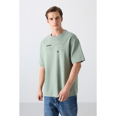 Oversized Geprinte Crew Neck T-shirt