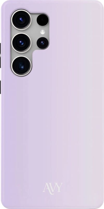 AVY Hoesje geschikt voor Samsung Galaxy S25 Ultra | Lavender Glow | Paars | Hard Shell Back Cover | Compatibel met MagSafe & Qi2