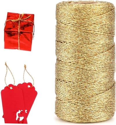 Gouden Metallic Koord 1.5MM Breed - 100M Niet-elastisch Touw voor DIY, Sieraden en Decoratie