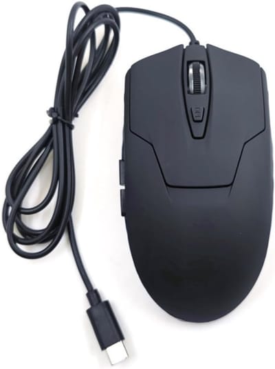 KZQ Optische Mini Computermuis Met Intrekbare Usb Kabel - Ergonomisch 1600 Dpi Draagbaar Kleine Muis Voor Laptop - Zwart