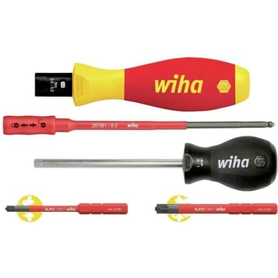 Wiha Momentschroevendraaierset TorqueVario®-S electric 0,8-5,0 Nm PlusMin/Pozidriv 5-delig, variabel instelbare momentbegrenzing - 38074