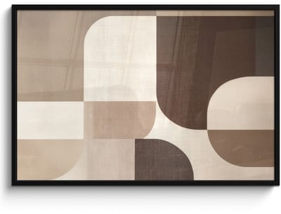Poster in lijst - Fotolijst 120x80 cm - Posters - Geometrisch - Geweven structuur - Modern - Posterlijst zwart - Decoratie - Wanddecoratie woonkamer - Muurdecoratie slaapkamer