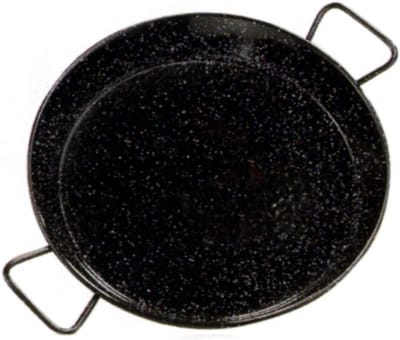 Paella Pan 28 cm Geëmailleerd Staal - Authentiek Koken