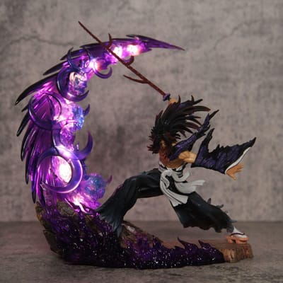 Op Voorraad Ghost Slayer Gk Battle Black Death Mou Battle Ji Guoyuan One Light Edition Figuur Ornament Beeld Handgemaakt Premium Kwaliteit gray