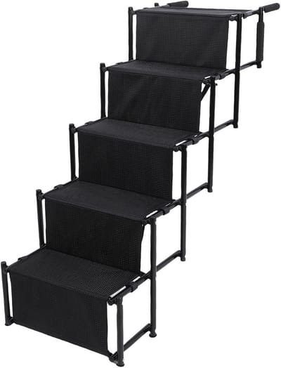 Opvouwbare Hondentrap - Hondenhelling Auto - Veilig Instappen - Antislip Oppervlak - 50 kg Gewichtscapaciteit - Zwart