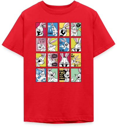 Looney Tunes Bugs Bunny Tiles T-Shirt Tiener