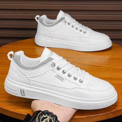 Populaire Heren Casual Schoenen Ademende Witte Sneakers Mode Rijdende Wandelschoenen Tennis Schoenen Mode Flats Kantoor Herenschoenen 44