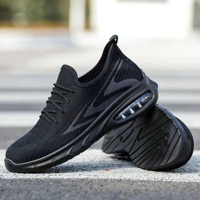Chaussures de sécurité légères, antidérapantes et résistantes à l'usure pour hommes, chaussures de sécurité anti-écrasement et anti-perforation avec tête en acier 46