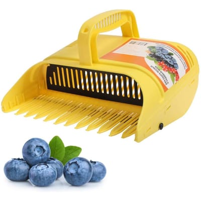 Blauwe Bessen Plukker Plastic Bessen Plukker Gereedschap Blauwe Bessen Harken Oogster voor Blauwe Bessen Vossenbessen black