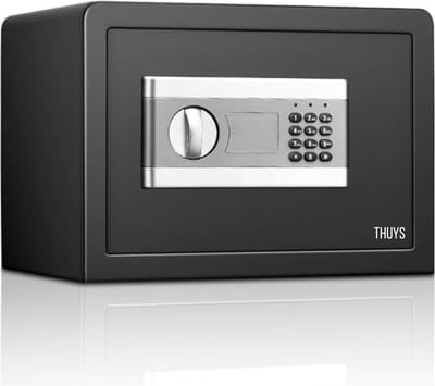 Luxe Elektrische Kluis – Brandwerend – Cijferslot & Sleutel – Compact Design – Voor Thuis & Kantoor – Zwart