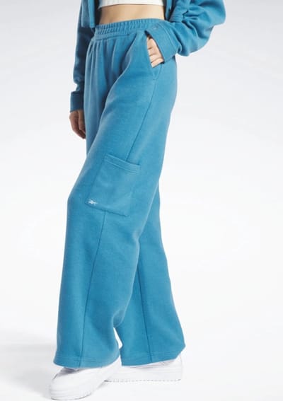Reebok - Dames - Ocieplane Training Broek - Blauw - M