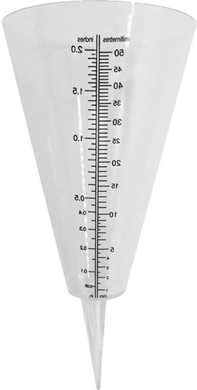 Regenmeter Tuin - Watermeter Schaal - Neerslag Meten - Transparant Plastic - 35 cm - Transparant