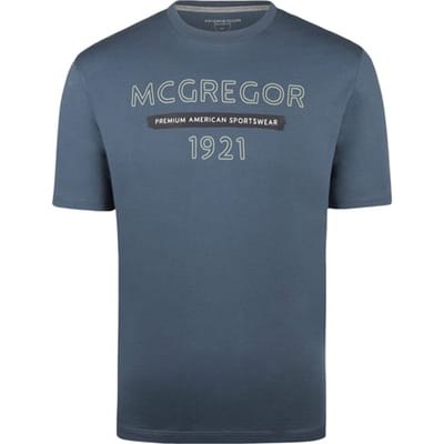 McGregor T- Shirt 1921 Medium Blue Size: S | Printed T-Shirts Outlet | Heren | Blauw