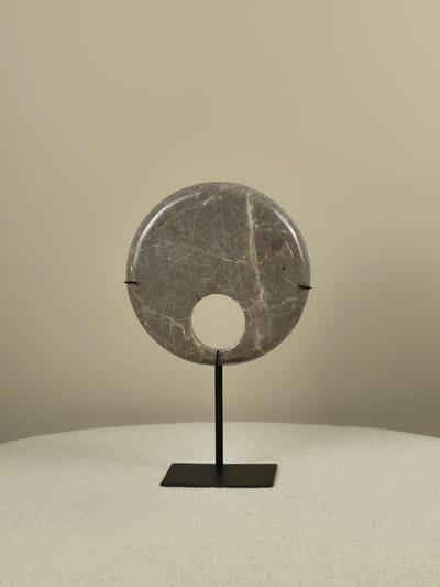 Blitzdeco - Marmeren Decoratie - Toetie - Vrijstaand - Grijs - Uniek Design - 20CM