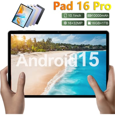 HOT Pad 16 Pro Tabletten 2026 NIEUWE Originele 10.1 inch Android 15 Goedkope Tablet 5G Dual Card 10000 mAh Tablet PC Voor Kinderen Kinderen