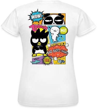 Bad Badtz-Maru Met Vrienden In Comicstijl T-Shirt Dames