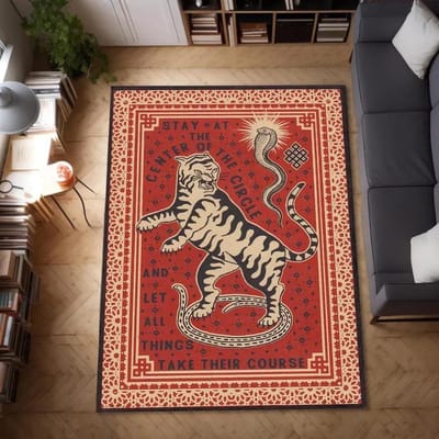Tibetaans Tijgertapijt Vloerkleed Afrikaanse Tijger Tapijt Housewarming voor Wasruimte Hal Badkamer Keuken Vloermat Huishouden Huisdecoratie 40X60cm-16x24in brown