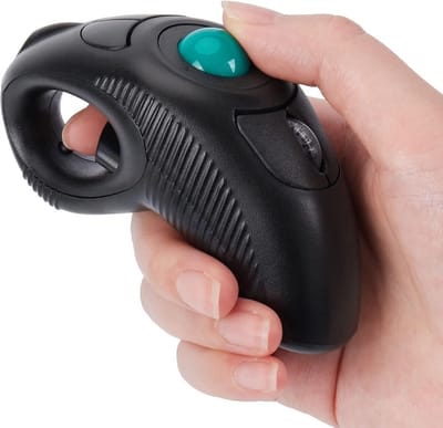 Handheld Vinger Draadloze USB Muis – Draadloze Vingerhandheld Muis – Trackball en Laserpointer