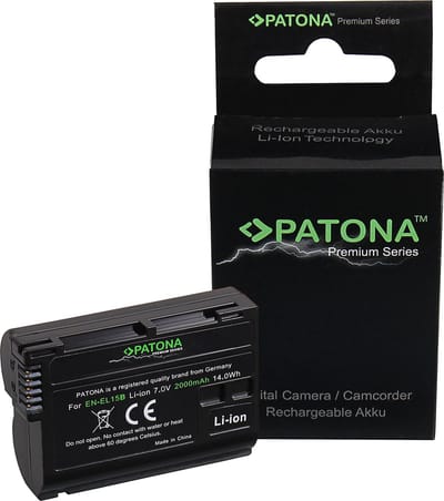 PATONA Premium Battery f. NIKON 1 V1 EN-EL 15 ENEL 15 D7000 D800 D600