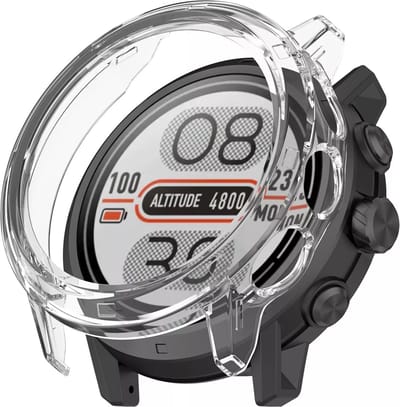 Strap-it Hard case hoesje - geschikt voor Coros Apex 2 Pro (transparant)