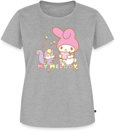 My Melody Plukt Hartbloemen Met Risu Premium T Shirt Dames