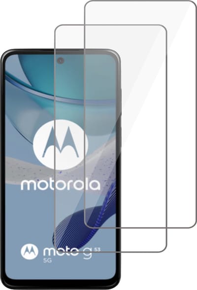 2x Screenprotector geschikt voor Motorola Moto G53 – Gehard Glas - Proteqt+