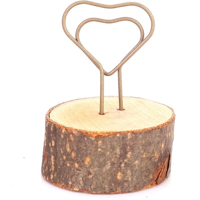 10 Stuks Houten Klem Retro Stijl Natuurlijk Milieuvriendelijk Memo Foto Decoratieve Klem Liefde beige