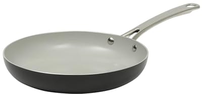 Diepe Frituurpan 12 Inch - Inductie Koekenpan van Aluminium - PFA Vrije Keramische Kookgerei