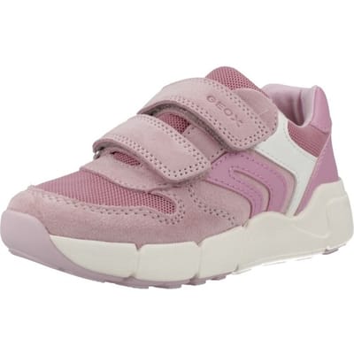 GEOX FLEXYPER MINI PEUTERMEISJES Sneakers - ROZE/DONKERROZE - Maat 23
