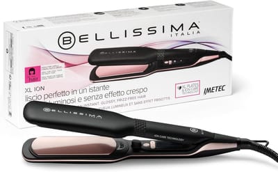XL Haarstijlapparaat - Brede HaarstStraightener met Ionisator en Keramische Coating, 5 Temperatuurinstellingen (150-230 °C), Snelle Verwarming, 1.8 m Kabel