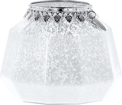 Riverdale - waxinelichtjeshouder - Sfeerlicht - Glow - wit - H14 cm - Ø 18 cm - glas
