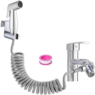 Bidet Handdouche van ABS Plastic, Baby Luier Spray Set met Kraan Dispenser en Verstelbare Slang voor Badkamer Hygiëne en Luierreiniging