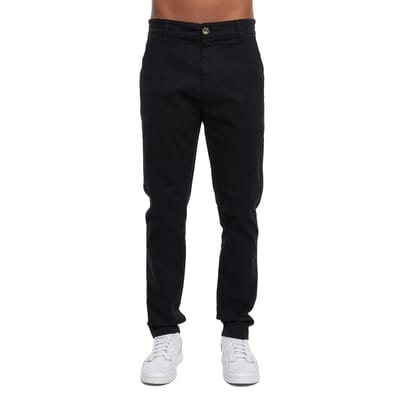Crosshatch Heren Roysden Chinos (Zwart)