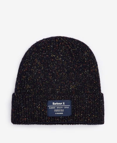 Barbour Eston Beanie Hat Dark Sand