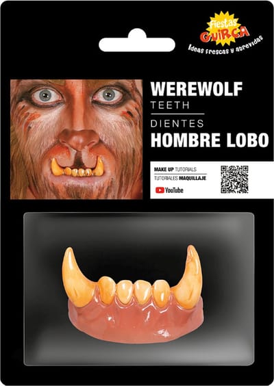 Fiestas Guirca - Weerwolf tanden - Halloween - Halloween accessoires - Halloween verkleden