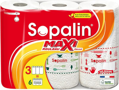 Maxi-papieren handdoeken met 3-laags materiaal – 80% gerecycled kunststof – FSC-gecertificeerd – 2 keer langer gebruik