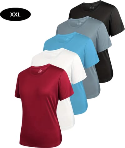 Livano Sportshirt Dames - Sport - Fitness - Compressie Shirt - Corrigerend Hemd - Sportkleding - Vrouwen - Zwart - XXL