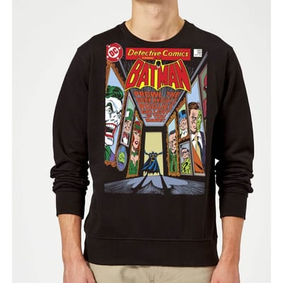 Batman The Dark Knight's Rogues Gallery Cover Sweatshirt - Black - S
