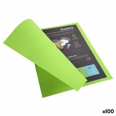 Exacompta ROCK''S 210 Pak van 100 dossiermappen 210g/m2 24x32cm voor A4. - Groen - 210013E