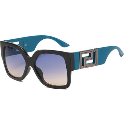 Nieuwe Oversized Luxe Luipaardprint Zonnebril Nieuwe Vintage Trendy Bril Zwarte Vierkante Zonnebril Merk Uv400 Eyewear gray