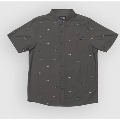 Salty Crew Crew Ss Button Up Shirt grijs