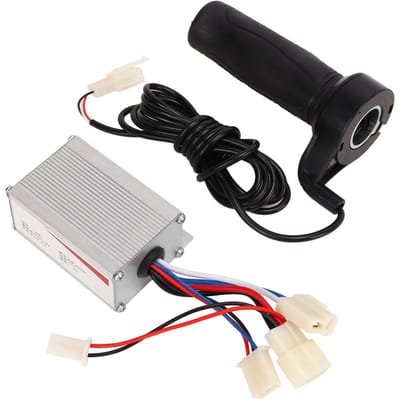 12V 250W Borstelmotor Controller met Gashandvat Kit Aluminium Behuizing 3 Draden Controller Lange Draad Handvat Set